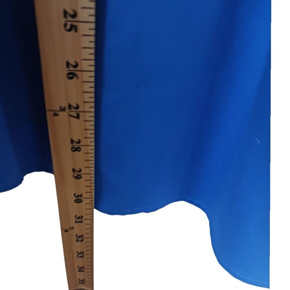 Devon & Jones imagineering Mens Button-Up Shirt Teflon-Protected Blue Medium - Picture 8 of 14